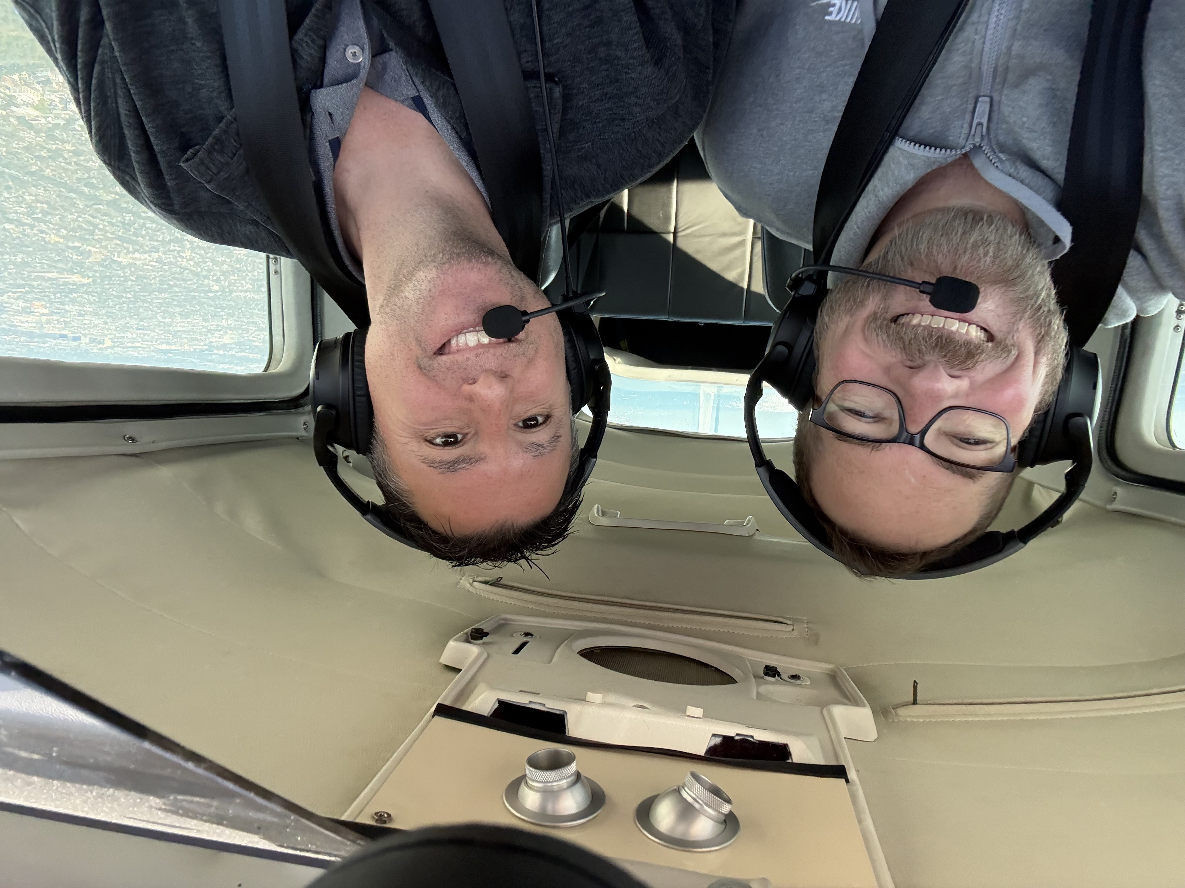 Josh B. and Scott in T210M cockpit